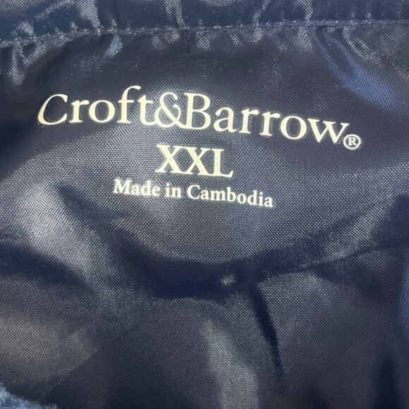 Croft & Barrow Button-Down Flannel Shirt Mens XXL Blue Plaid - Picture 6 of 8